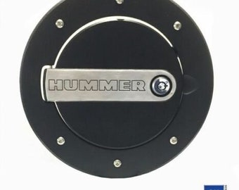 DefenderWorx Hummer H3 & H3T Fuel Door H3PPT08060 Black Two-Tone Lockable