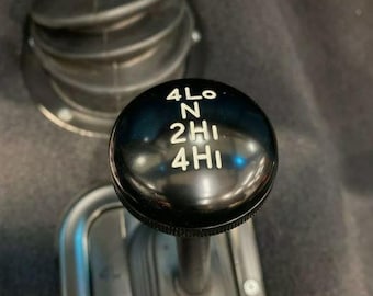 NP205 Black Billet Aluminum Transfer Case Shift Knob 7/16-20