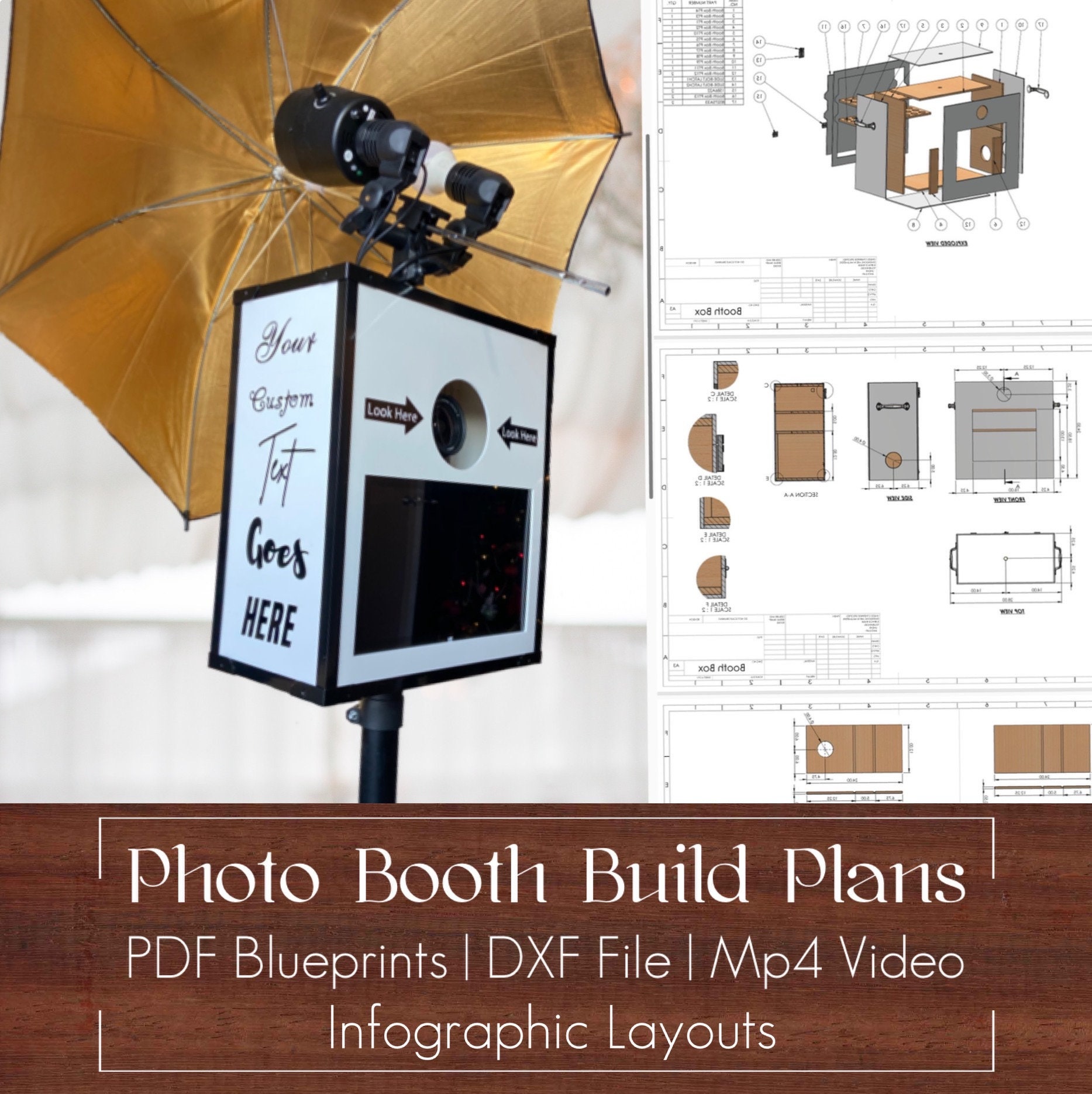 Plans et plans de construction de photomaton DIY: maintenant avec