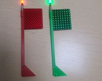Offshore Lighted LED Planer Board Flag