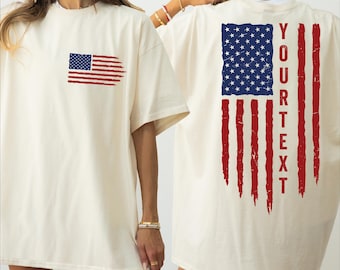 Personalized Usa Flag Tshirt, Patriotic Tee,Freedom Shirt