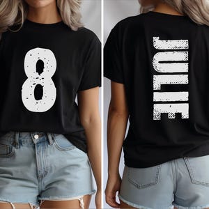 Custom Number Shirt, Game Day With Kids Name Shirt, Comfort Colors Custom School Team Shirt, Personalized Sports Tee, Custom Mascot Shirt