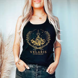 Velaris Tank Top, Velaris Racerback, Acotar Tank Top, Bookish Merch, Sarah j maas, Night Court Tank Top, Book Lover Tee
