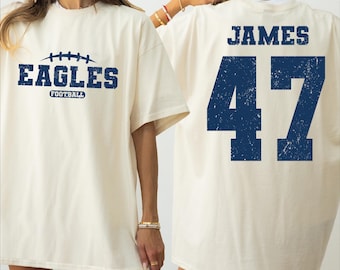 Custom Football Mascot Shirt | Personalized Football Team TShirt | Football Mom Tee