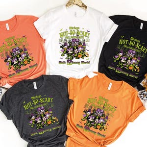 Mickey&#39;s Not So Scary 2025 Shirt,Halloween Family Costume Shirt,Mickey & Friends Skeleton Tee,Disney Halloween Tee,Halloween Group Shirts,