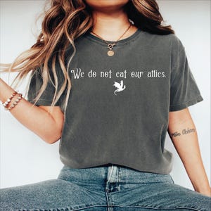 We Do Not Eat Our Allies Shirt, Comfort Colors Fourth Wing Shirt, Xaden Shirt, Basgiath Tee, Book Lover Girl Shirt, Onyx Storm Tee