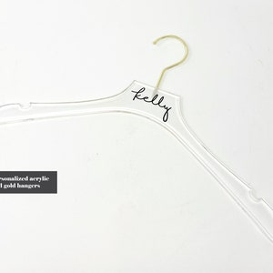 Personalized Acrylic & Gold Hangers