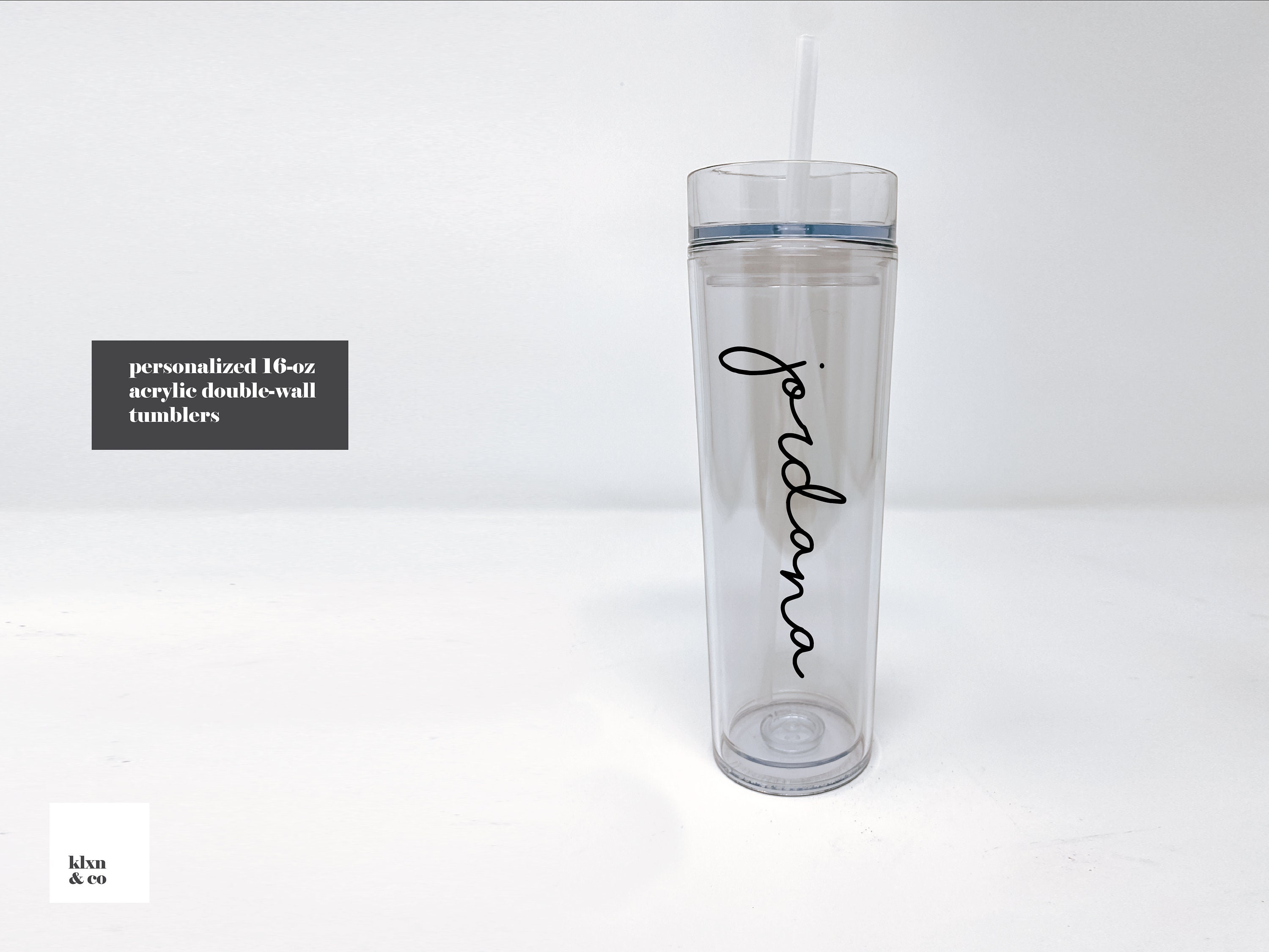 Personalized Double-wall Acrylic Skinny Tumbler (16-oz) - Etsy
