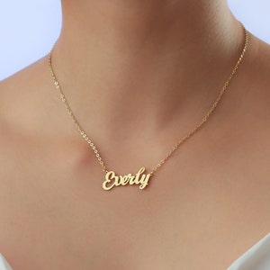 Gold Name Necklace - Personalized Gifts - Gifts for Her - Christmas gifts -Gifts for Mom -Bridesmaid Gifts - Birthday Gifts - Custom Jewelry