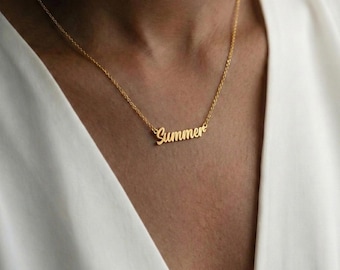 Customized Name Necklace: Personalized Jewelry, Bridesmaid Necklace, Birthday Necklace, Custom Jewelry, Named Jewelry