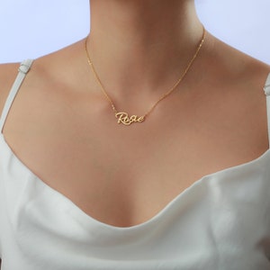 Gold Name Necklace - Personalized Gifts - Gifts for Her - Christmas gifts -Gifts for Mom -Bridesmaid Gifts - Birthday Gifts - Custom Jewelry