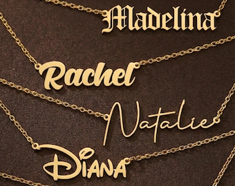 Custom Name Necklace: Personalized Necklace, Bridesmaid Necklace, Birthday Necklace, Custom Jewelry, Named Necklace
