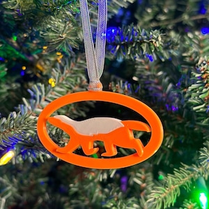 Honey Badger Christmas Ornament