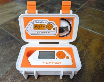 Stealth Flipper Zero Case - Strong Pelican Style Box with Fitted Adapters