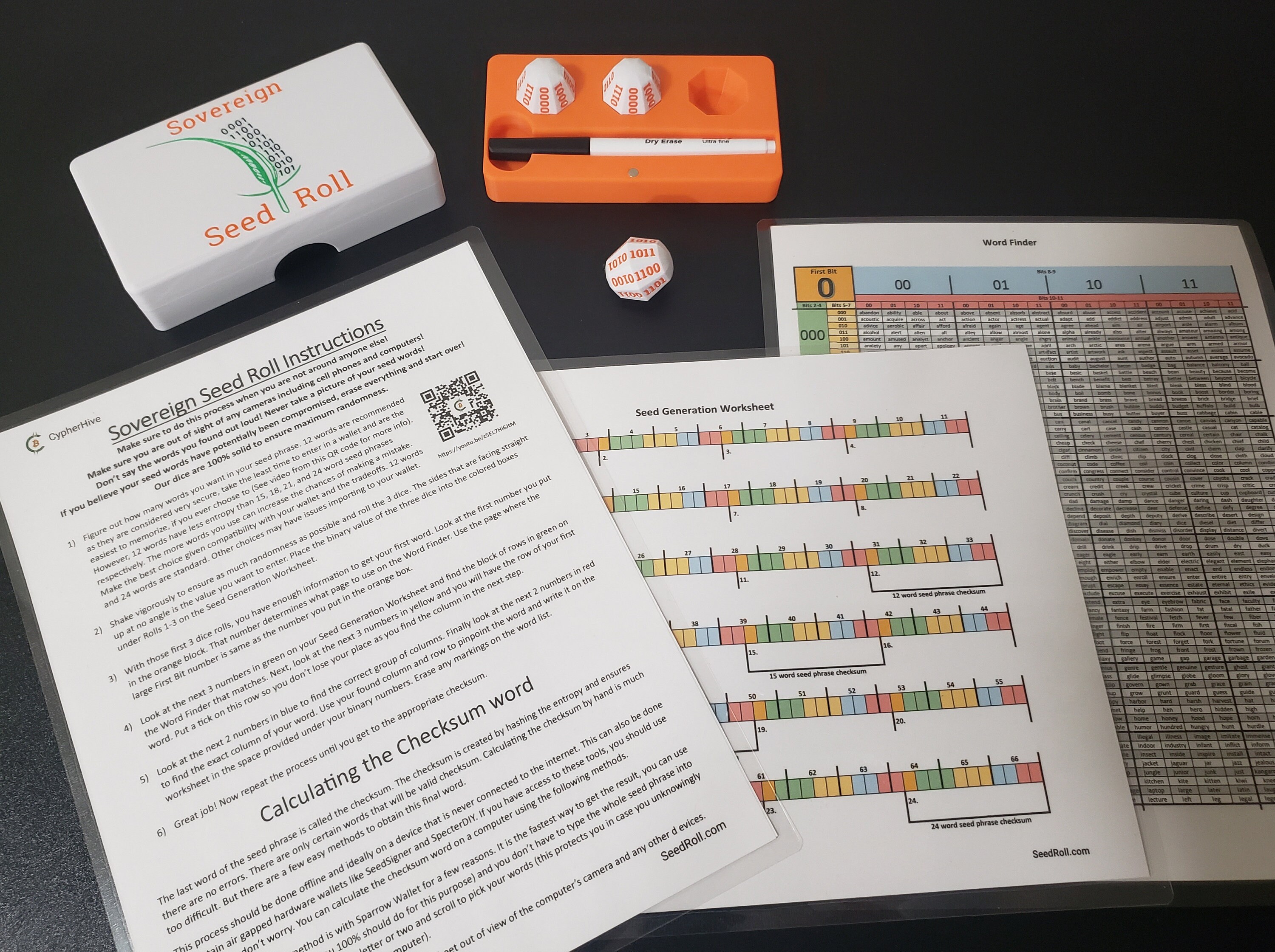 Bitcoin Seed Phrasenwürfel Kit: Online Generierung BIP39 - Etsy.de