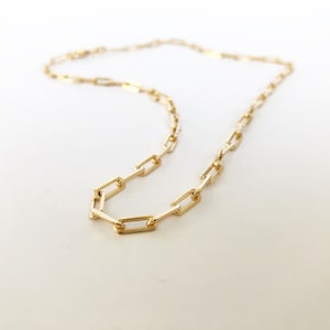 Avril necklaces. 4MM Paper Clip Necklace Chain 16" inches long