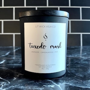 Tuxedo Mask | Soy Wax Candle | Sailor Moon Inspired