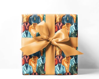 Rotolo di carta da regalo per abiti luminosi, carta da regalo per le vacanze, carta da regalo elegante, carta da regalo per il giorno di Natale, carta regalo di alta qualità