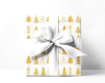 Rotolo di carta per avvolgere l'albero di Natale, carta da regalo per le vacanze, carta da regalo elegante, fogli di carta da regalo per il giorno di Natale