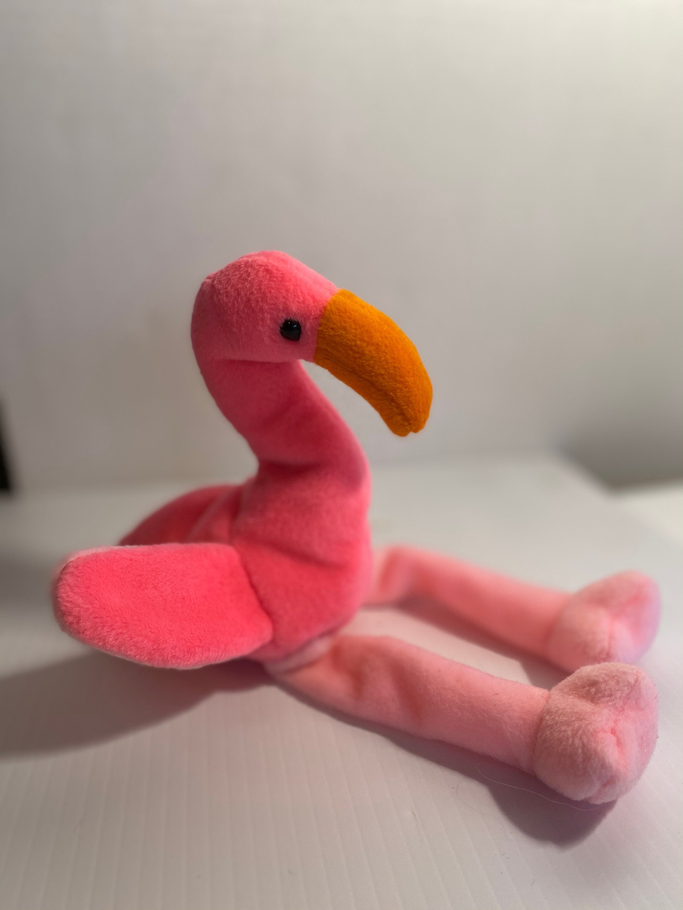 Dob 2 13 95 Vintage Ty Beanie Baby Pinky The Flamingo With Pvc Pellets Retired Style 4072 Stuffed Animals Plushies Toys Hamaguri Co Jp