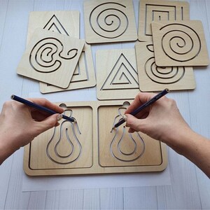 Learning to draw Montessori Muscle and fine motor skills development