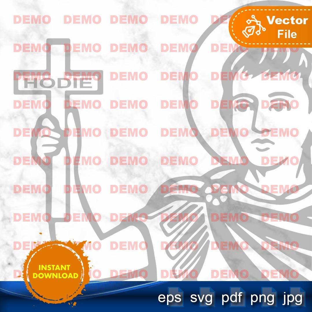 Saint Expedite SVG PNG Religious Vector Images for Plotter ...