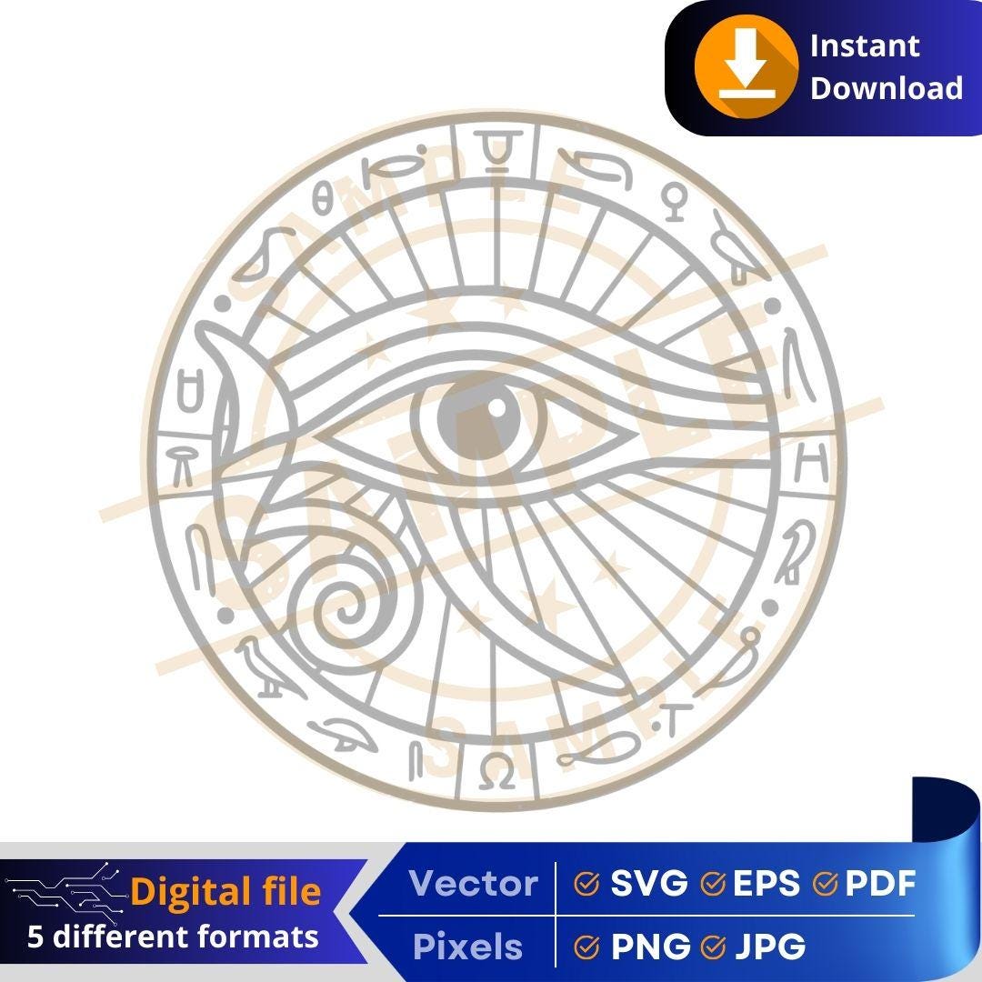 Ancient Egyptian Eye of Horus SVG | Cultures Through History | Eye of ...