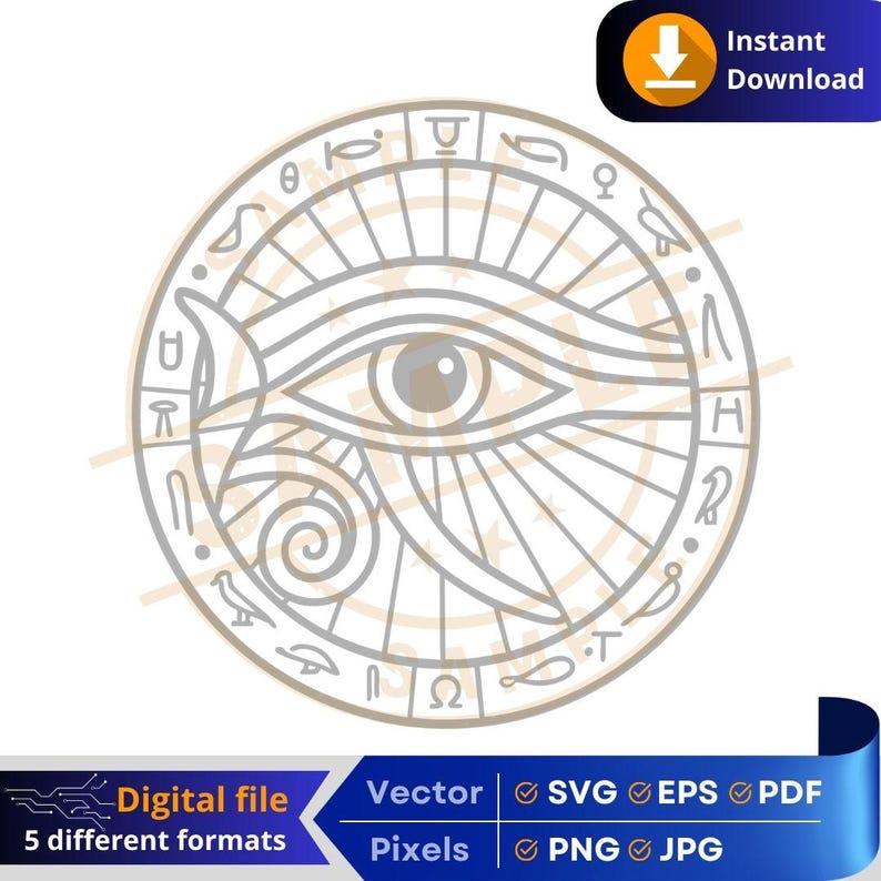 Ancient Egyptian Eye of Horus SVG | Cultures Through History | Eye of ...