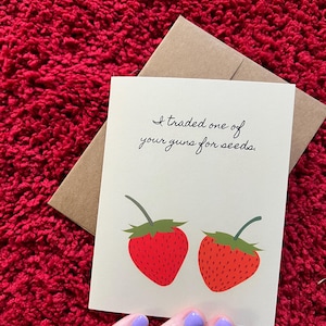 Tarjeta de San Valentín de Bill y Frank / The Last of Us / "Cambié una de tus armas por semillas"