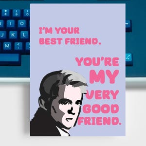 Carte de Saint-Valentin Petey d'indemnité de départ | « Je suis votre meilleur ami. Vous êtes mon très bon ami. Saint-Valentin | Meilleurs amis de Mark et Petey