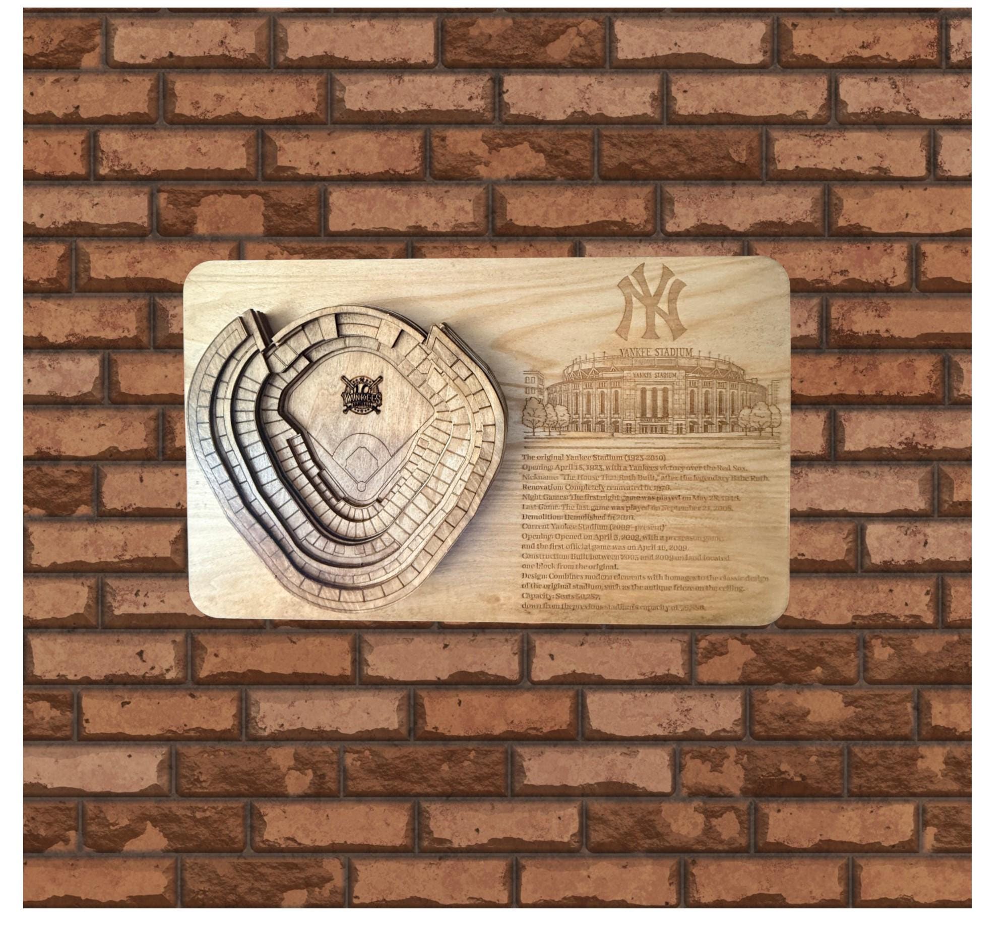 【希少】ヤンキースYankee Stadium ラグマットUSA製 ヴィンテージ Piece of Old Yankee Stadium - Etsy