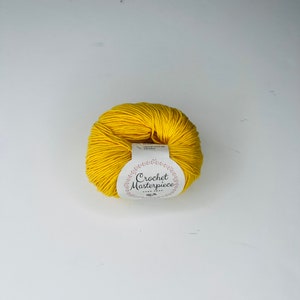 CANARIY YELLOW YARN | Soft Crochet Yarn | Beloved Baby Yarn | Cotton Blend Yarn | Beautiful Color Handmade Stretchy Knitting Yarn