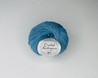 SKY BLUE YARN | Cotton Blue Yarn | Crochet Baby Yarn | Lovely Cotton Yarn | Soft Cotton And Nylon Blend Yarn For Garments | Crochet Supplies