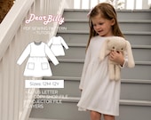 Girls Basic Knit Dress PDF Sewing Pattern 12M-12Y
