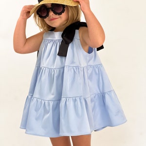 Girls Tiered Shoulder Strap A-line Dress PDF Sewing Pattern - Etsy