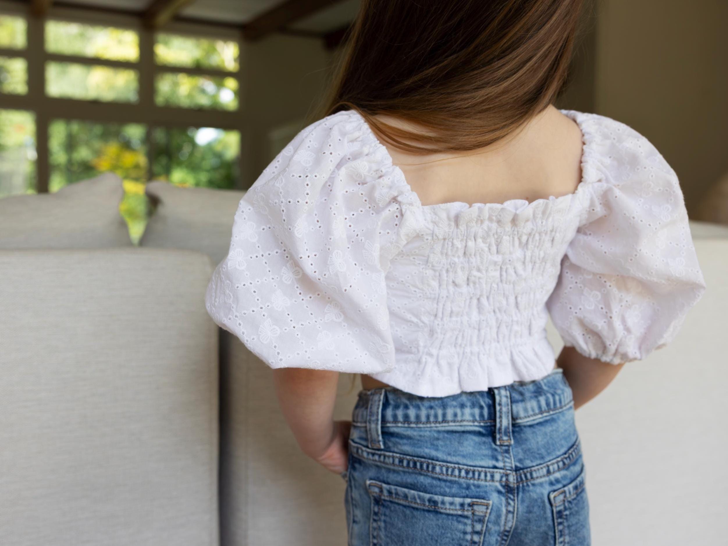 Girls Puff Sleeve Top Sewing Pattern – Sizes 1T-12Y (PDF Pattern) - Etsy