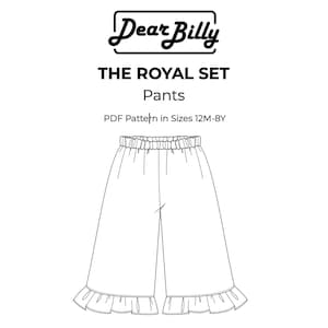 Ruffle Blouse and Pants Pajama Lounge Set Bundle Girls PDF Sewing ...