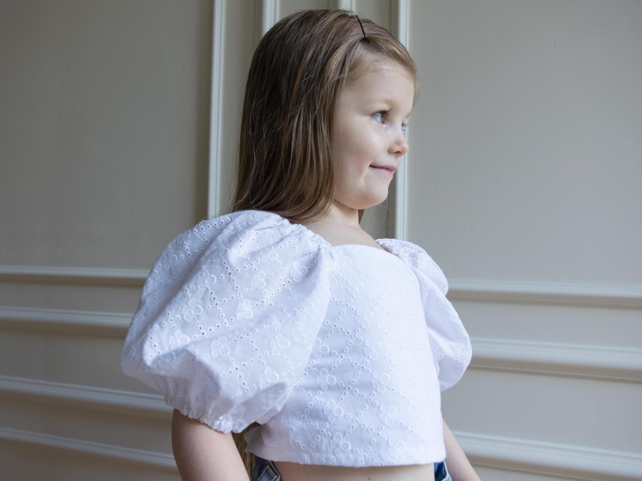 Girls Puff Sleeve Top Sewing Pattern – Sizes 1T-12Y (PDF Pattern) - Etsy
