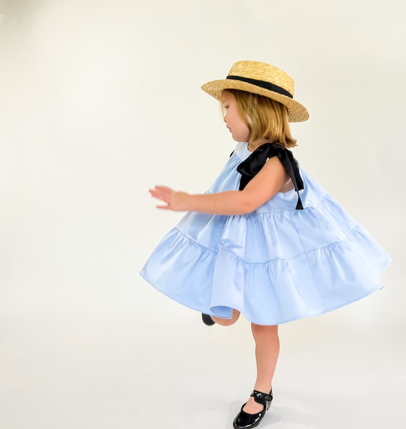 Girls Tiered Shoulder Strap A-line Dress PDF Sewing Pattern - Etsy