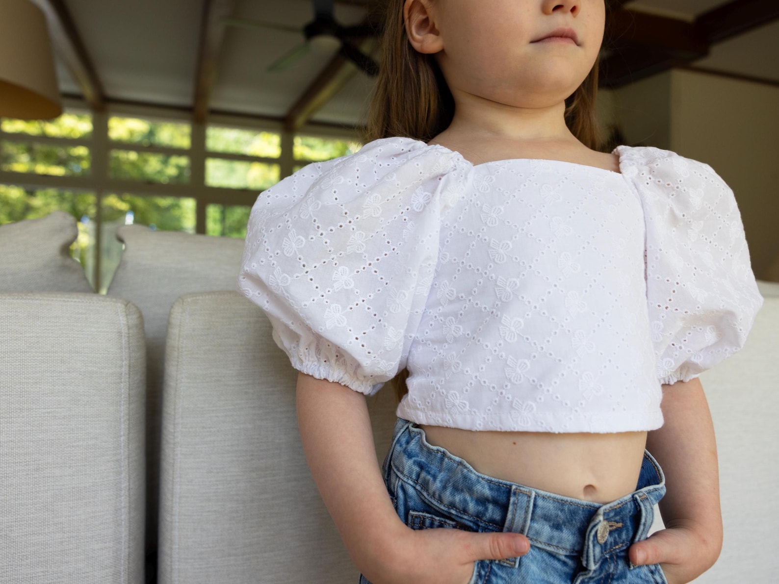 Girls Puff Sleeve Top Sewing Pattern – Sizes 1T-12Y (PDF Pattern) - Etsy