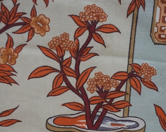 Scalamandre Style Vintage Chinoiserie 1970's Fabric