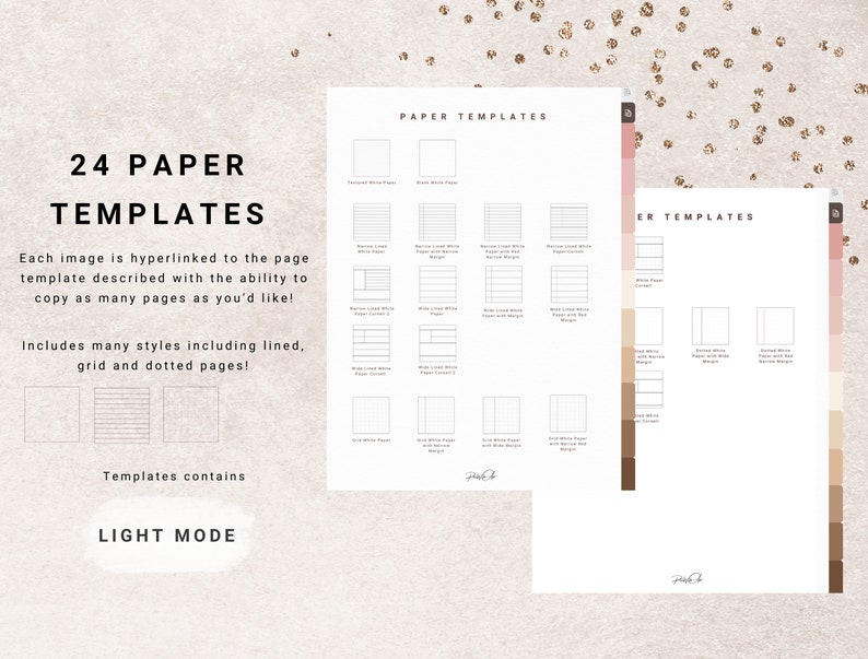 Aesthetic Portrait Digital Notebook, Goodnotes, iPad, Stickers (Digital Download) image 3