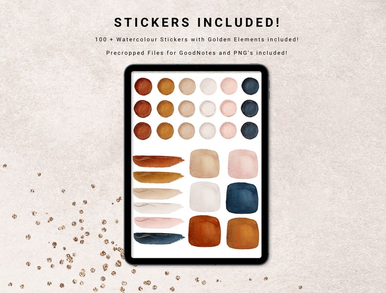 Aesthetic Portrait Digital Notebook, Goodnotes, iPad, Stickers (Digital Download) image 4