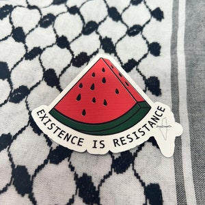 Existence Is Resistance Watermelon Sticker Palestine Falasteen