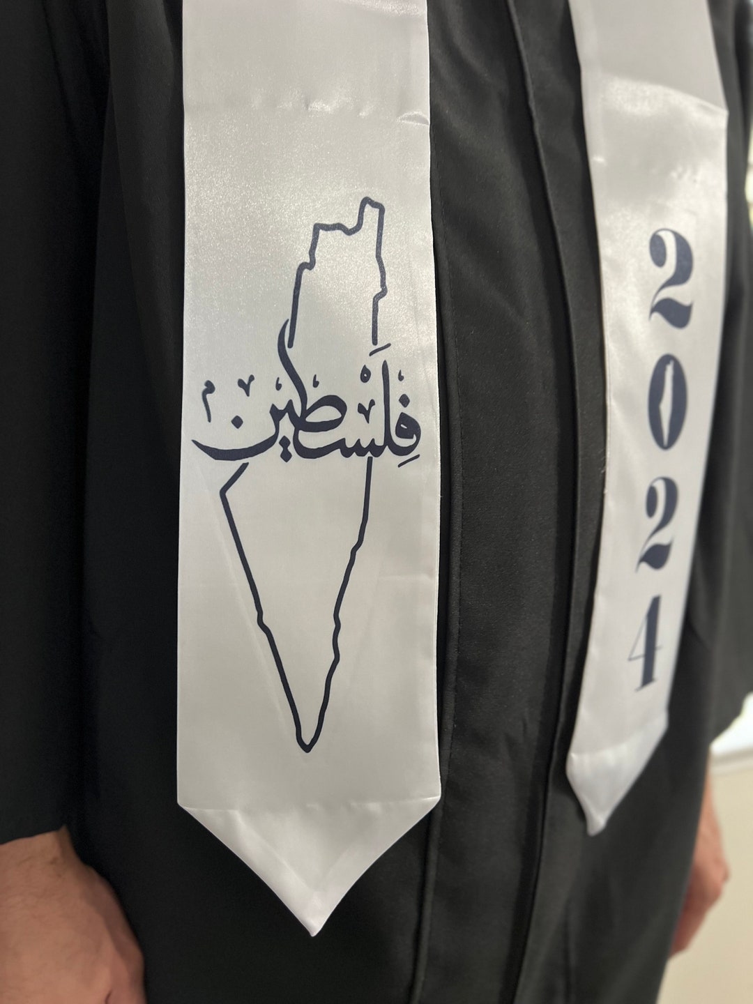 Palestine Graduation Stole Falasteen Grad Stole Sash Custom Year