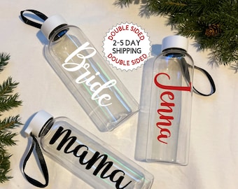 Water Bottle Plastic 25.36oz Custom Name Drinkware Custom Gift