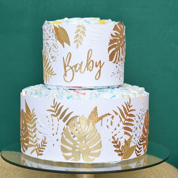 Gâteau de couches, cadeau de naissance ou décoration de baby shower personnalisable