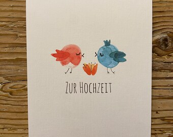 Karte • Vogelhochzeit •