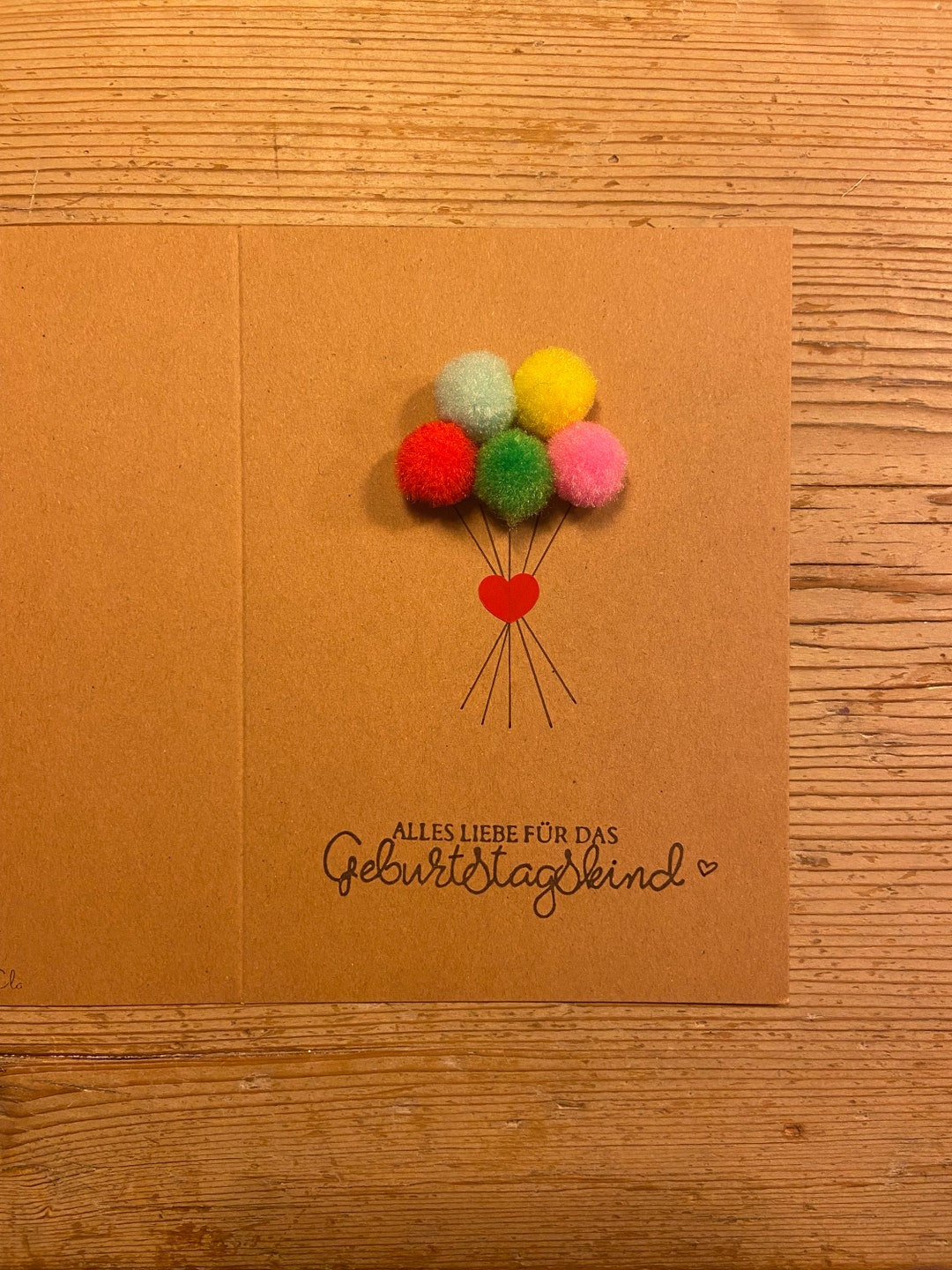 Ballon Geburtstagskarte Etsy.de