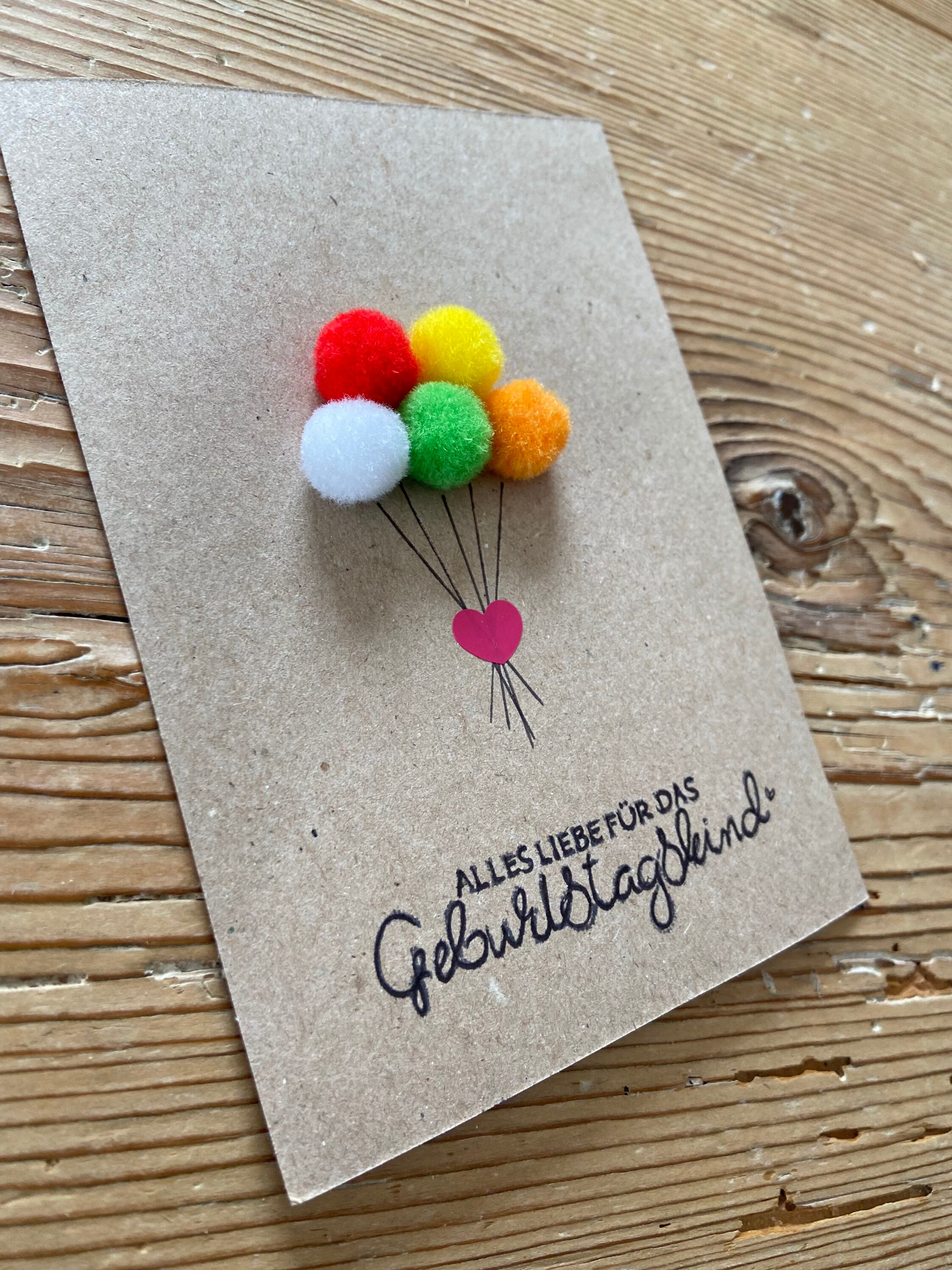 Ballon Geburtstagskarte Etsy.de